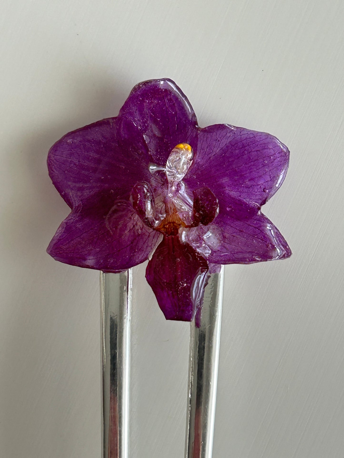 mini orchid french pin