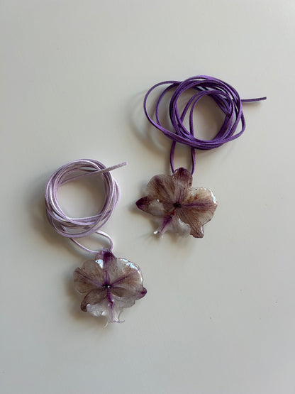 purple orchid choker