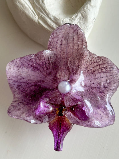 orchid stud earrings