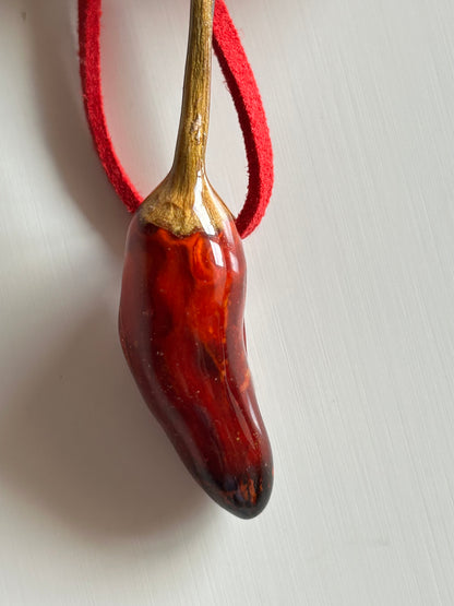 (real) chili pepper choker