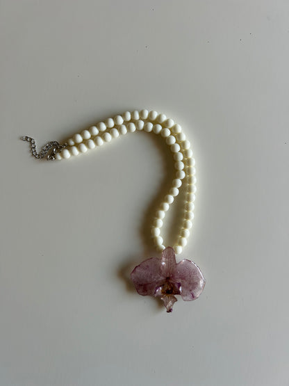 orchid necklace