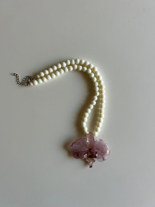 orchid necklace