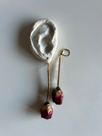 rosas earrings