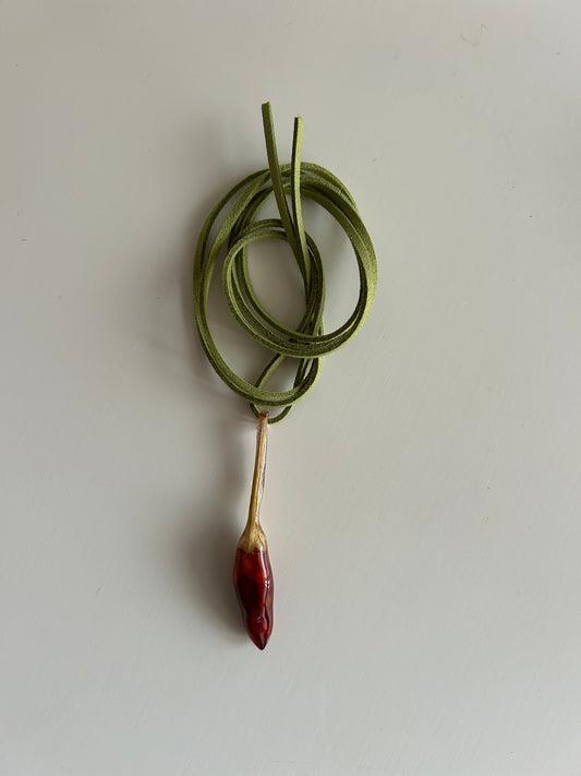 (real) chili pepper choker
