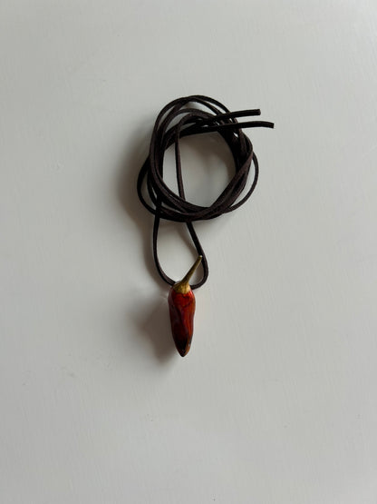 (real) chili pepper choker