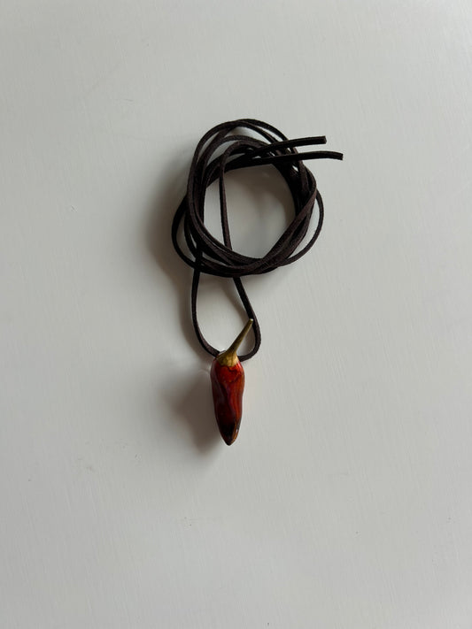 (real) chili pepper choker