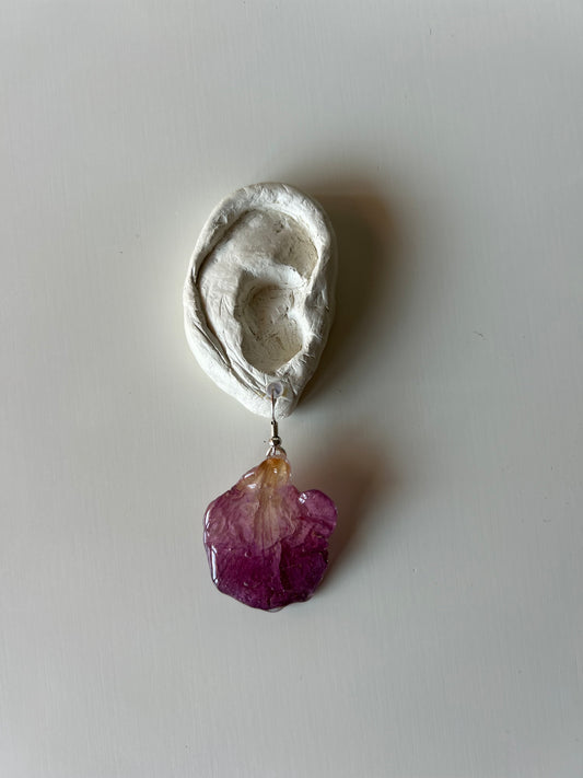 azalea petals earrings