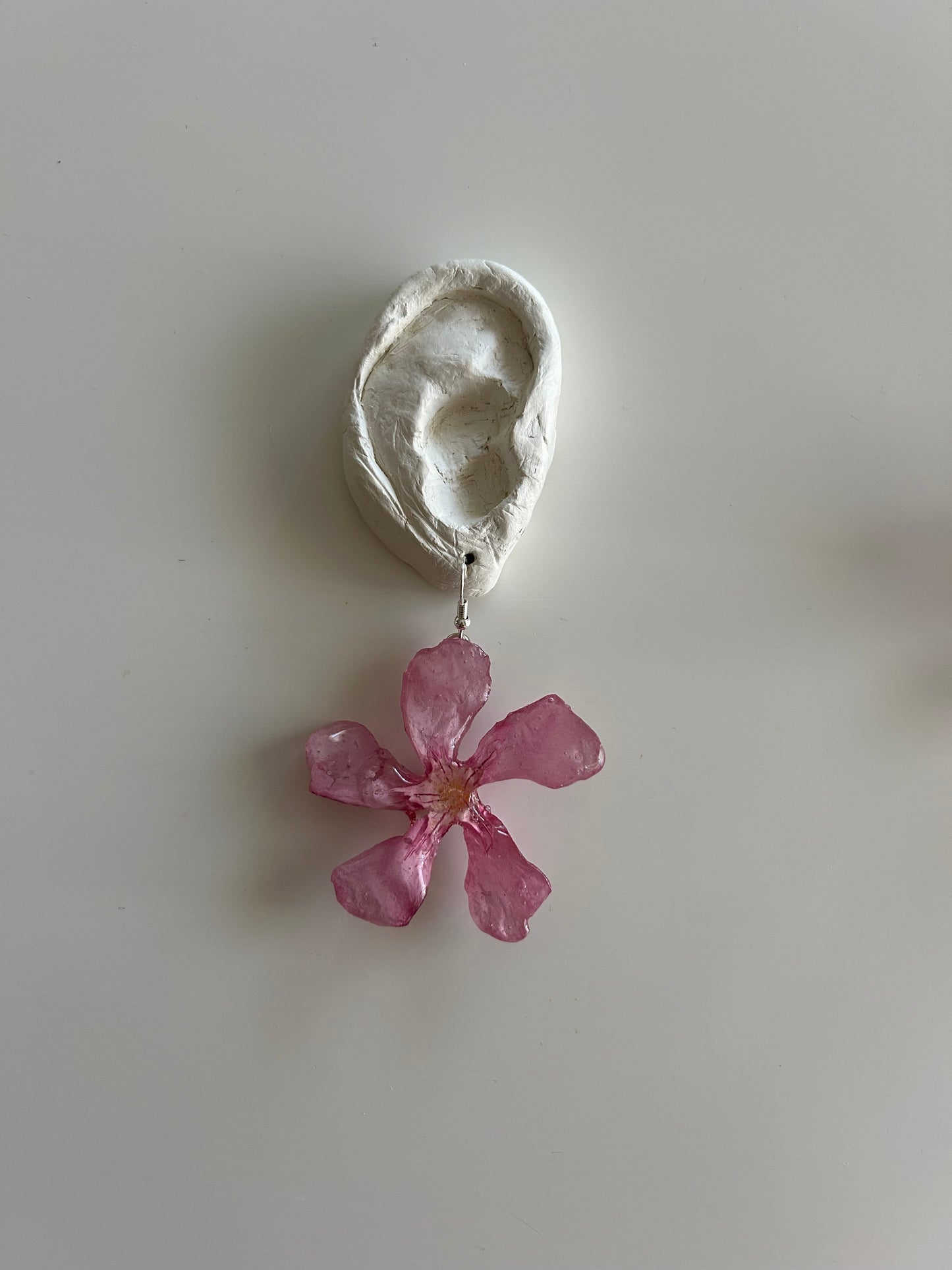 pink blossom earrings