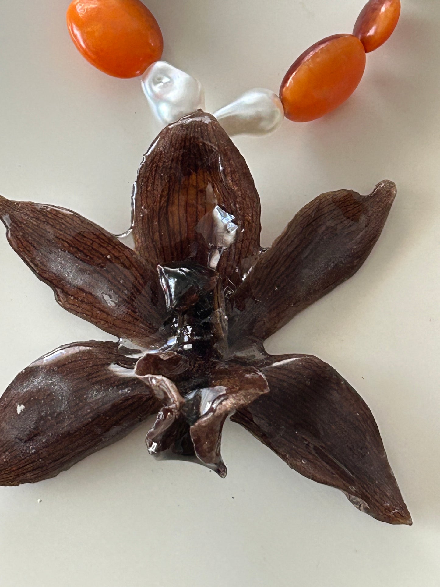 orchid necklace