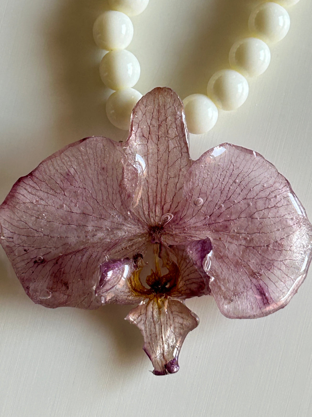 orchid necklace