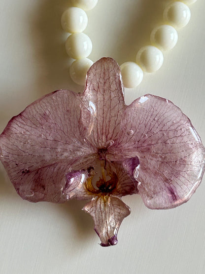 orchid necklace