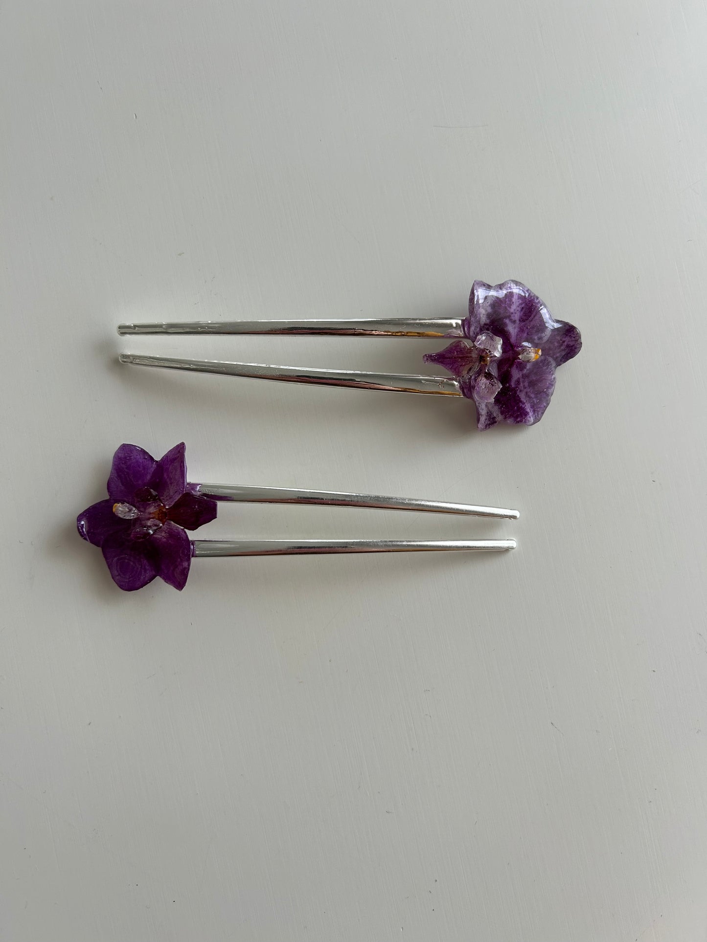 mini orchid french pin