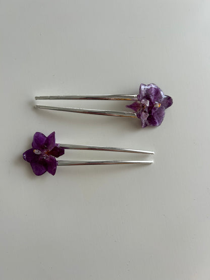 mini orchid french pin