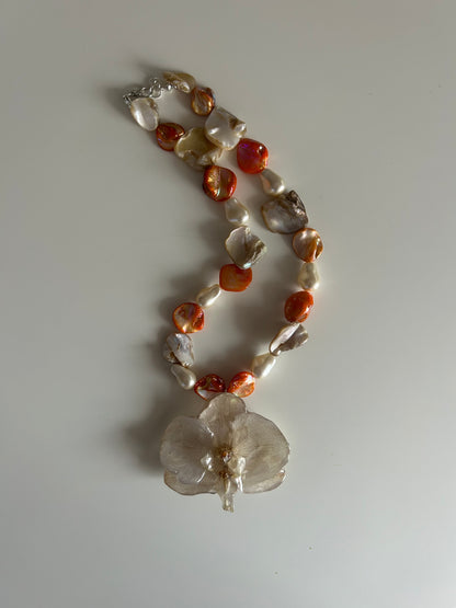 orchid necklace