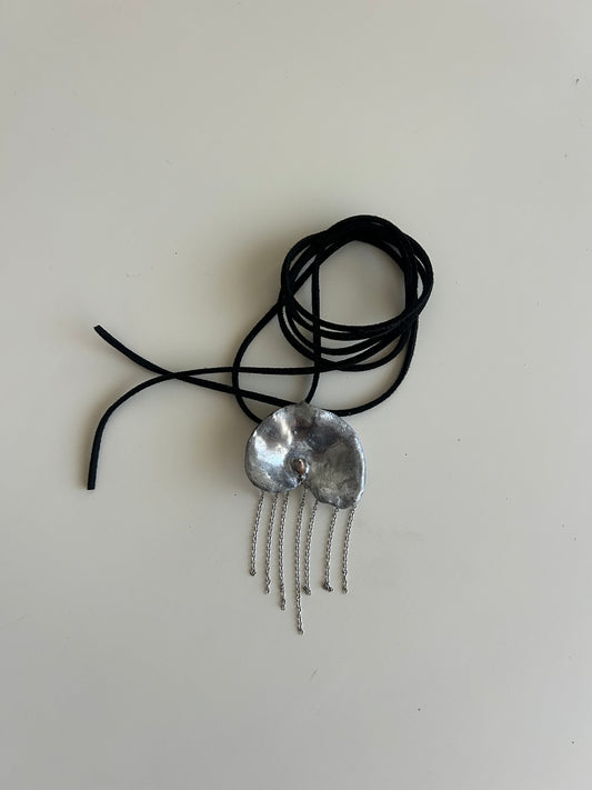 silver anthurium choker
