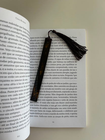 brown bookmarker