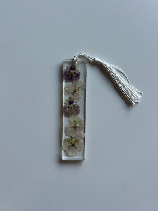 pansies bookmarker