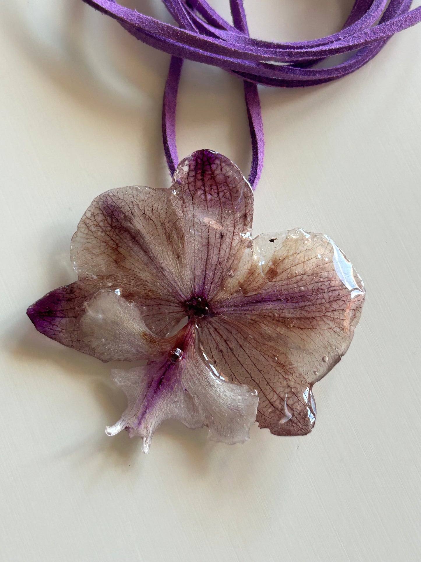 purple orchid choker