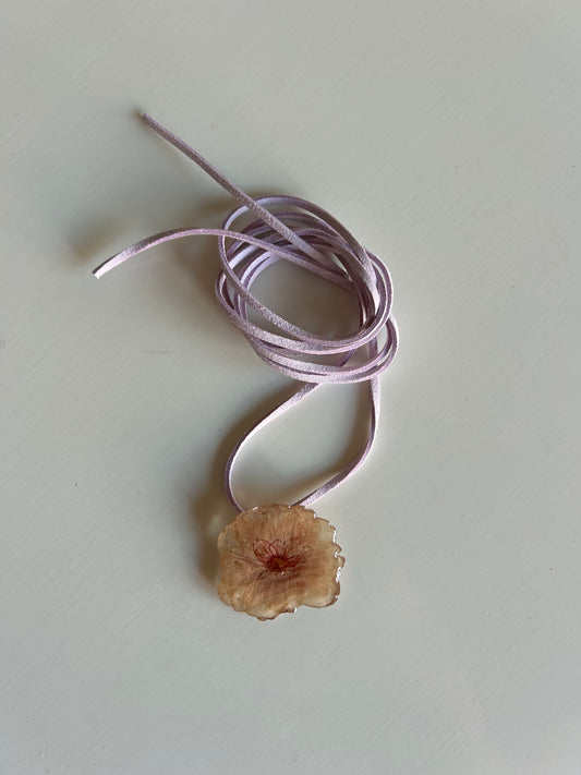 pink blossom choker