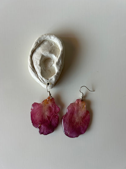 azalea petals earrings