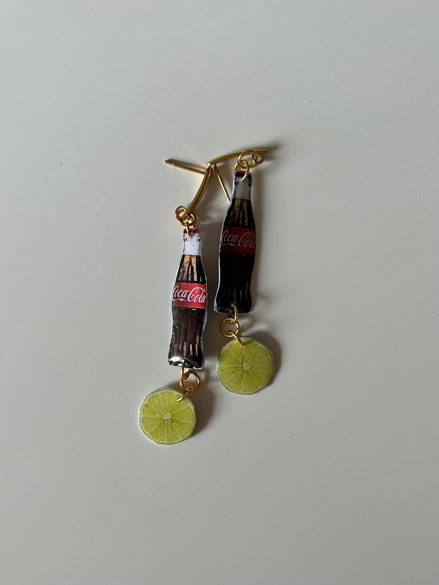 coke & lime earrings