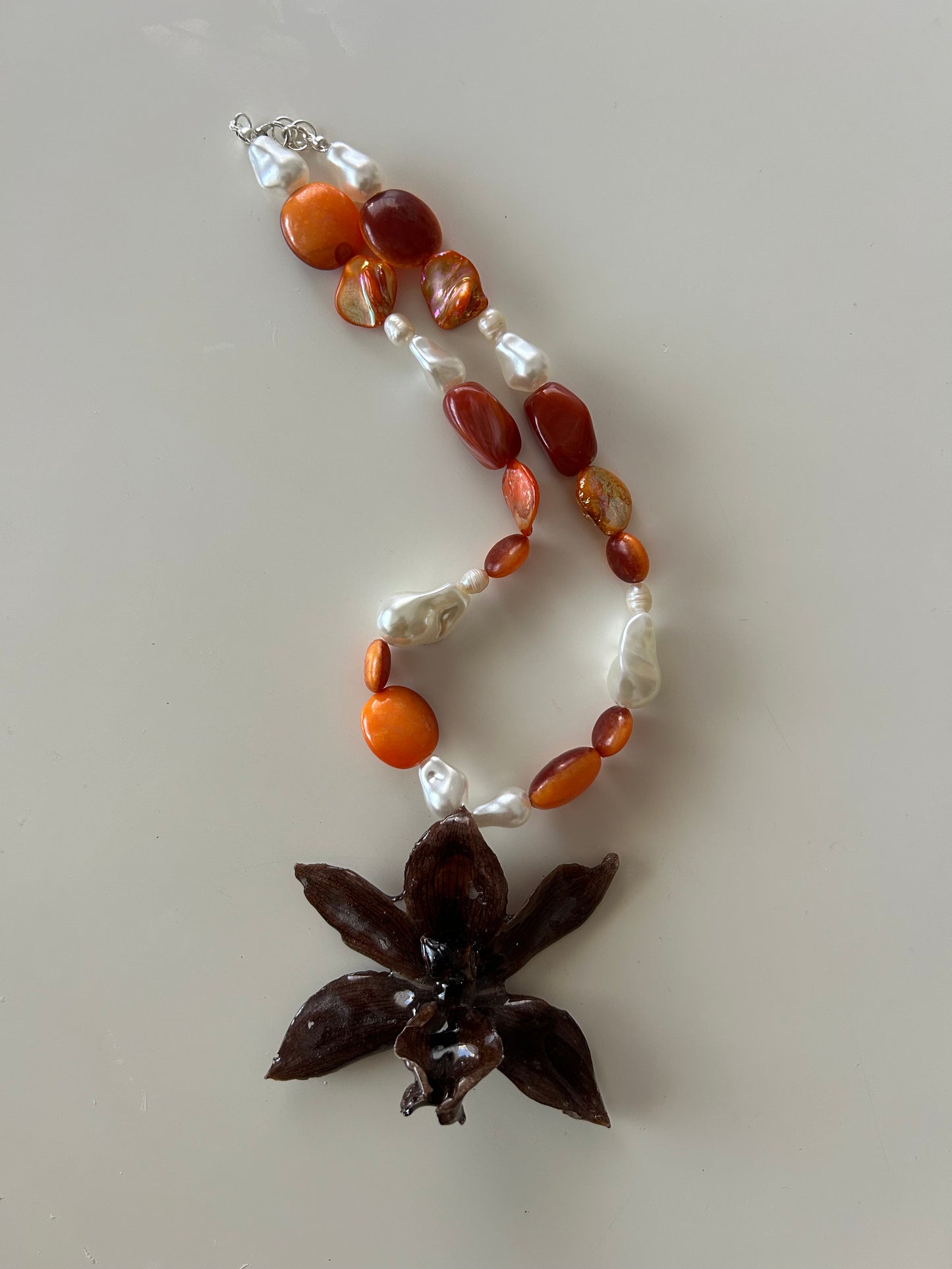 orchid necklace